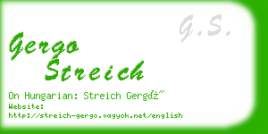 gergo streich business card